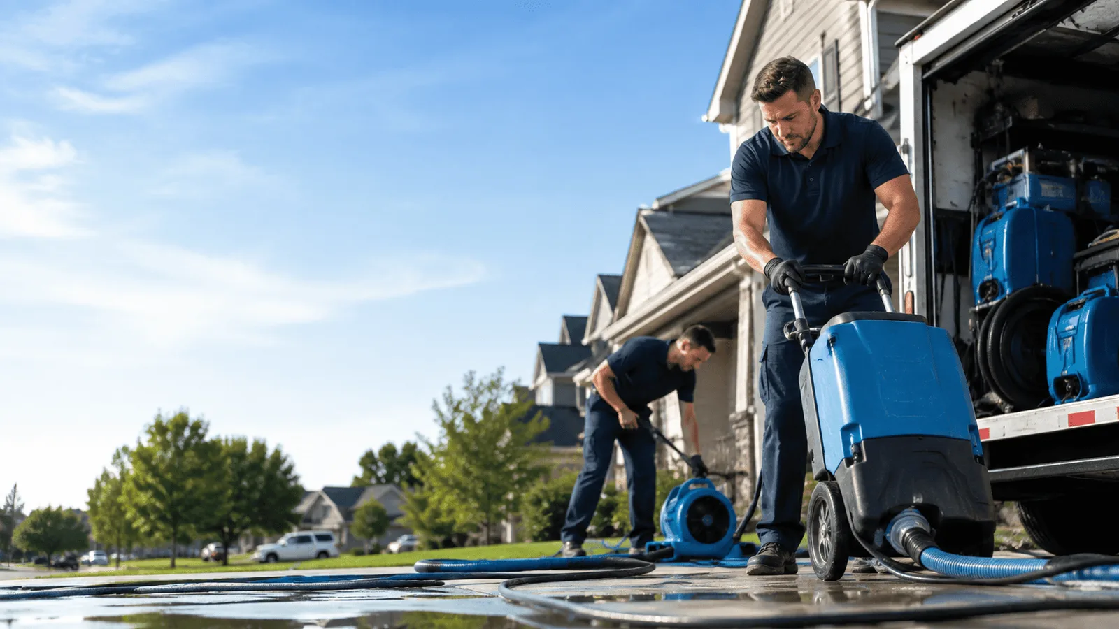 Dehumidification being performed in Montpelier, IA